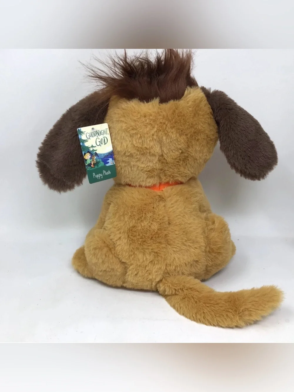 Mary & Martha by DaySpring - ‘Goodnight God’ Brown and White Puppy Cuddle Plushy